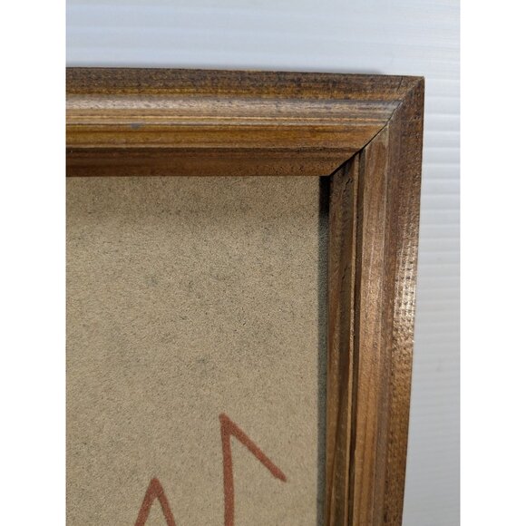 Vtg. M. Goldtooth Framed Navajo Sand Painting Signed  9.5" X9.5" Native American - Picture 15 of 16